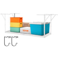 Overhead Adjustable Garage Storage Rack 36x96in Ceiling Rack 600lbs White