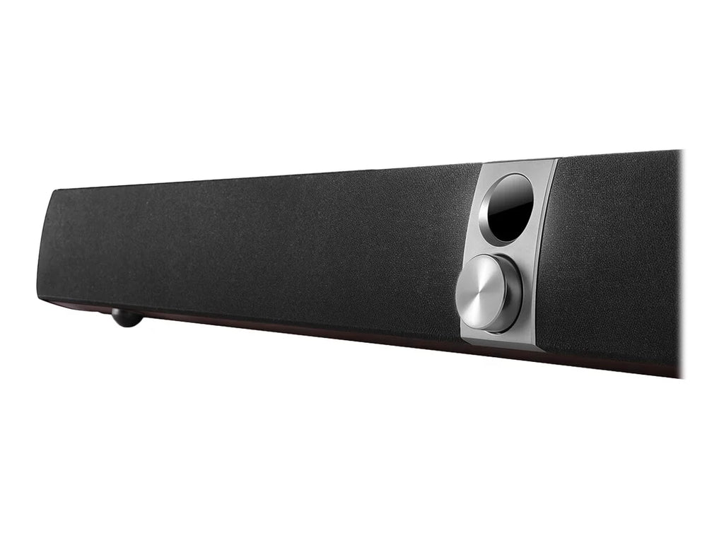 Edifier S50DB - Sound bar - wireless - Bluetooth - 88 Watt - 2-way - dark walnut (grille color - black)