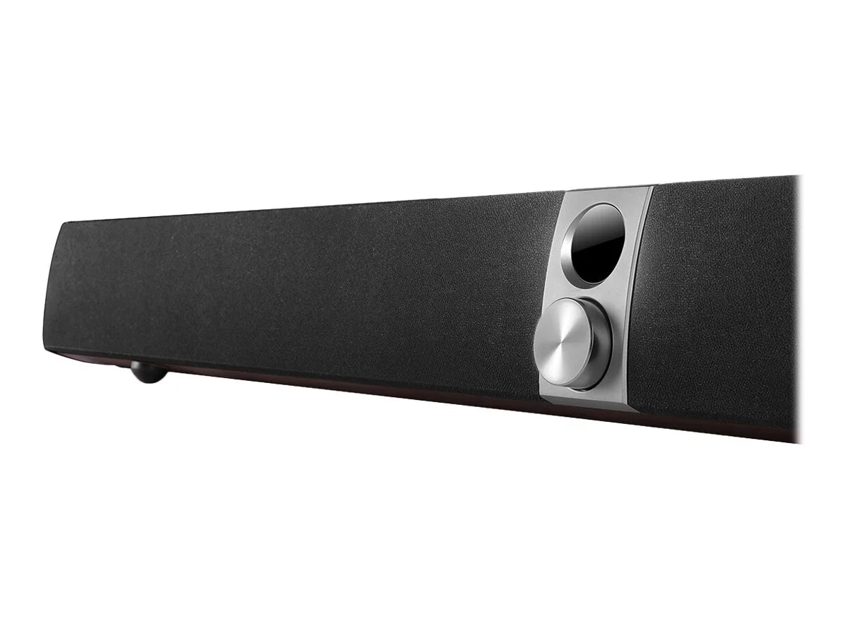 Edifier S50DB - Sound bar - wireless - Bluetooth - 88 Watt - 2-way - dark walnut (grille color - black)
