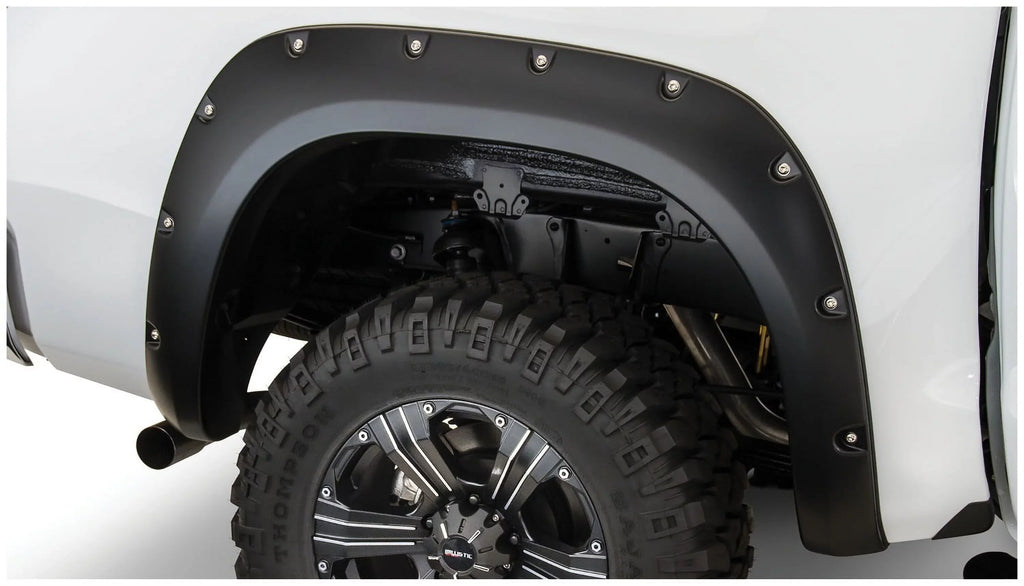 Bushwacker by RealTruck 07-13 Toyota Tundra Fleetside Pocket Style Flares 2pc 66.7/78.7/97.6in Bed - Black Compatible with select: 2010 ,2013 Toyota Tundra Crewmax SR5