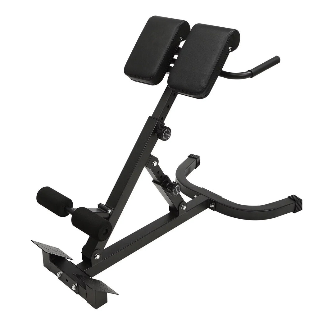 Multi-Functional Bench Roman Chair Back Extension Machine, Adjustable Hyperextension Bench - Hamstring Black 40.55*27.55*44.48 in