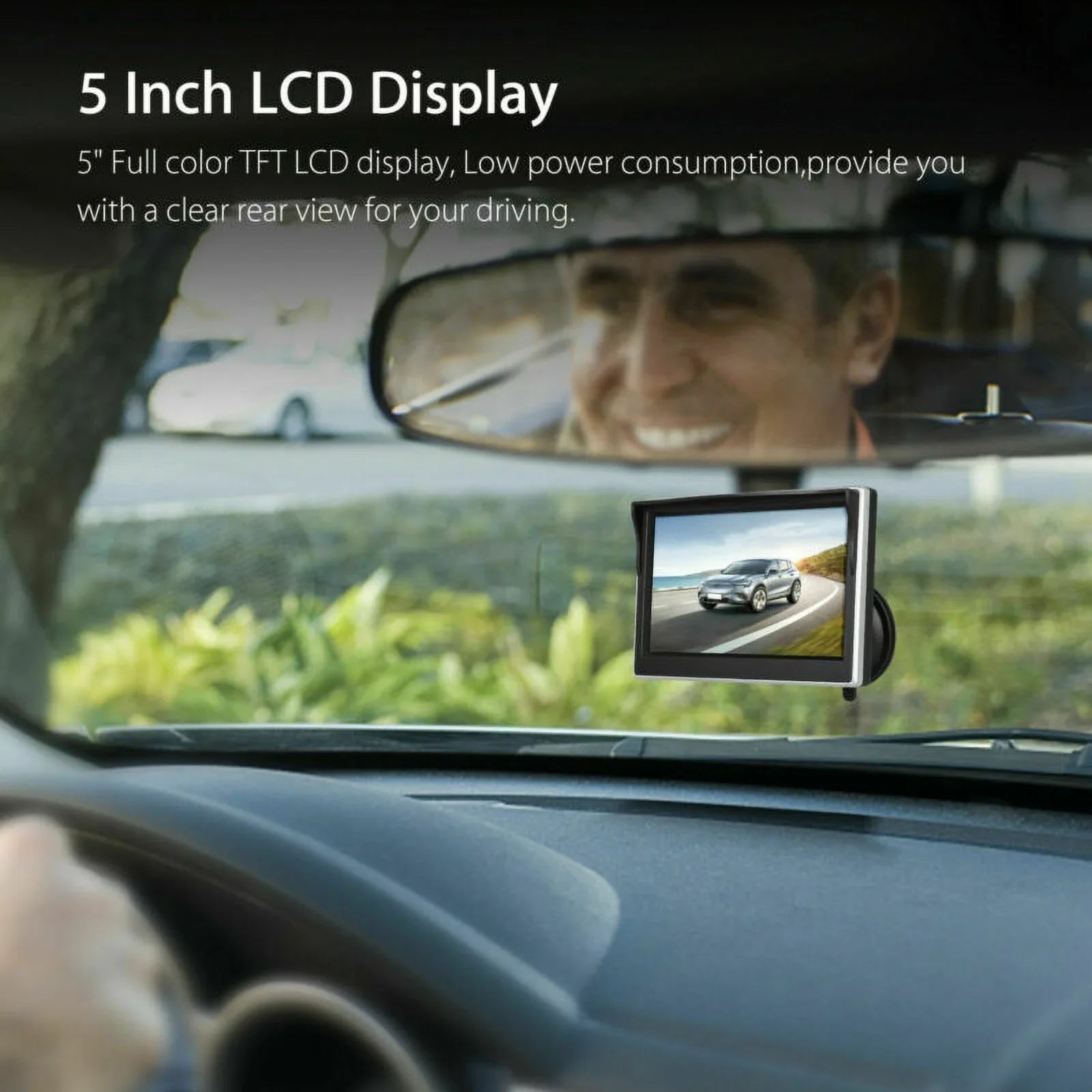 5" Wireless  Rearview Car Backup Camera and Monitor Reverse Assist Kit
