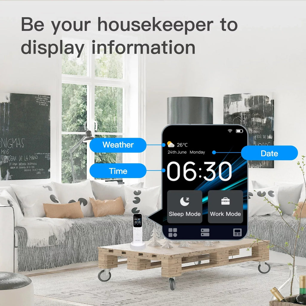 Center Control Panel Yabuy WiFi Intelligent Touched Screen Center Control Panel  Remote Controller Home Center Control  Remote Controller Compatible with