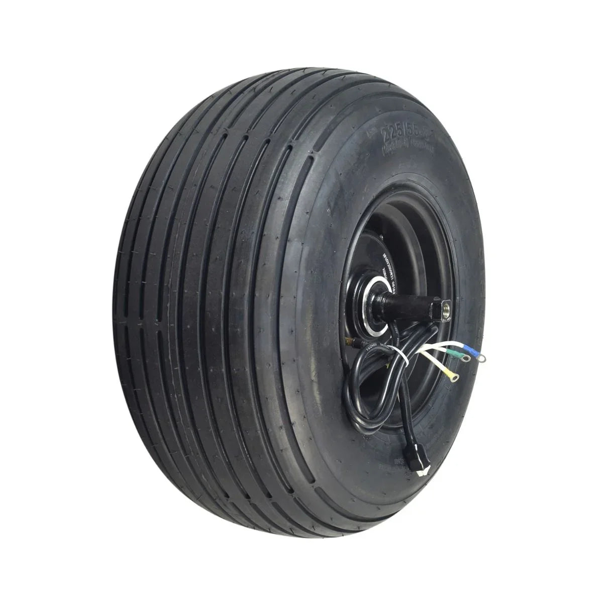 AlveyTech 60 Volt 1500 Watt Hub Motor & 18x9.50-8 Wheel Assembly for Fat Tire Scooters