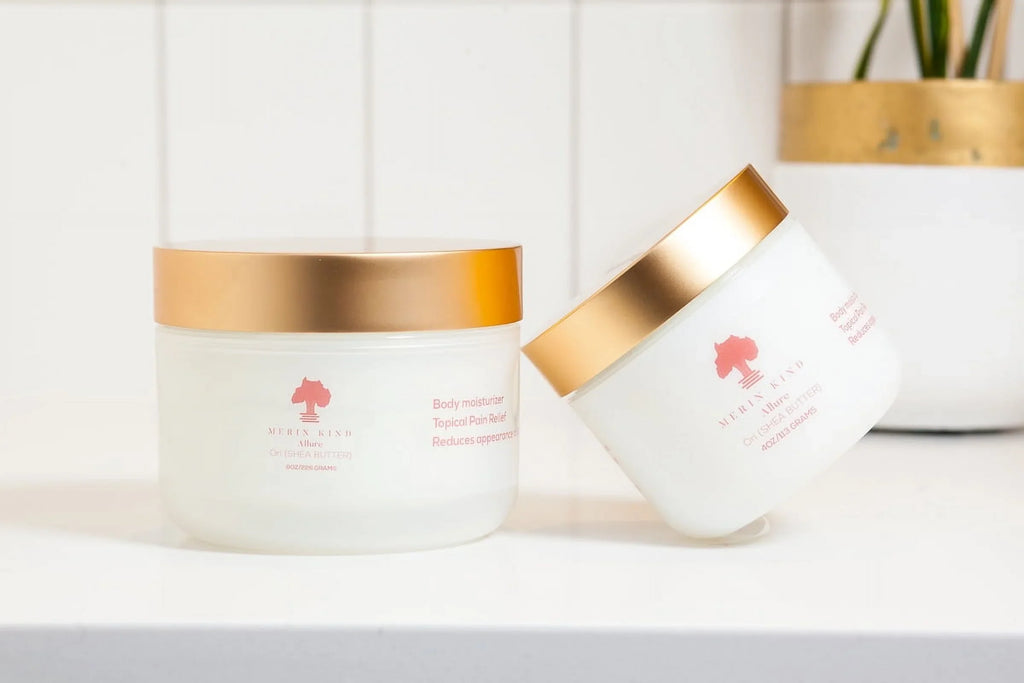 Merin Kind  Whipped Shea Body Butter -Skin and Hair (Blue Tansy Vanilla Orange, 8oz.)