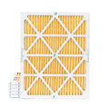 6 Pack of 20x24x1  11 Pleated Air Filters by Glasfloss. Actual Size: 19-3/8 x 23-3/8 x 7/8