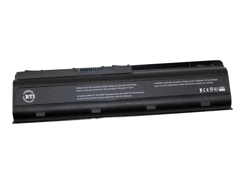 '- Notebook battery (equivalent to:  593553-001,  MU06) - lithium ion - 6-cell - 5200 mAh - for Compaq Presario CQ42, CQ43, CQ56, CQ57, CQ58, CQ62
