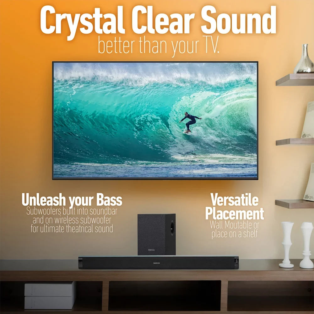 Sony XBR55X900H 55-inch 4K  Full Array  Smart  2020 Bundle with Deco Gear Sound Bar with Subwoofer, Wall Mount, 6-Outlet Surge Adapter, Screen Cleaner and  Essentials 2020