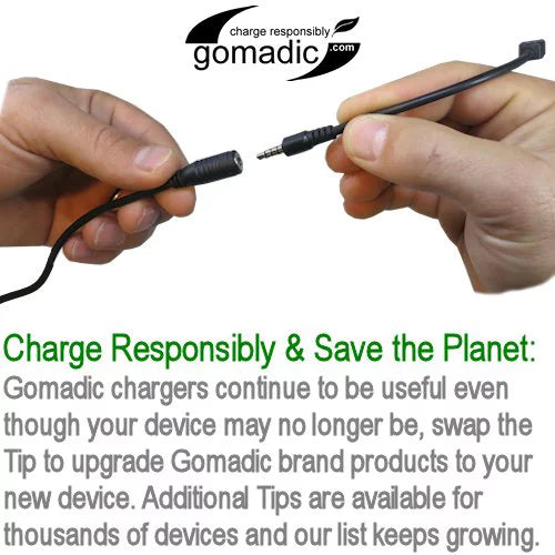 Gomadic High Capacity Rechargeable External Battery Pack suitable for the Garmin Nuvi 30 - Portable Charger with TipExchange Technology