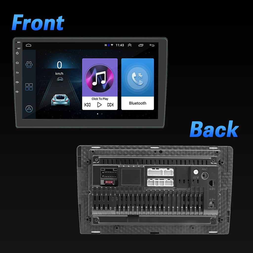 Double Din Car Stereo, 10.1" Android 10.1 Car MP5 Player,  Touch Screen Car Radio W/Bluetooth Mirror Link  Function, Rear Camera Included (2G+32G)