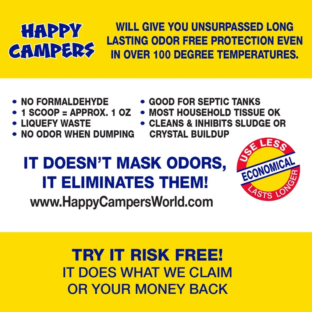 Happy Campers  Holding Tank Deodorizer Treatment - 64 treatments