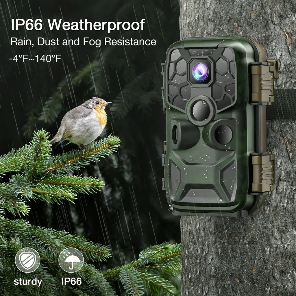 WiFi Trail Game Camera 4K 42MP Bluetooth Hunting Deer Camera with 3PIR Sensor Infrared Night Vision Waterproof IP66 0.2s Trigger 2.4"  Trail Cam for Wildlife Monitoring