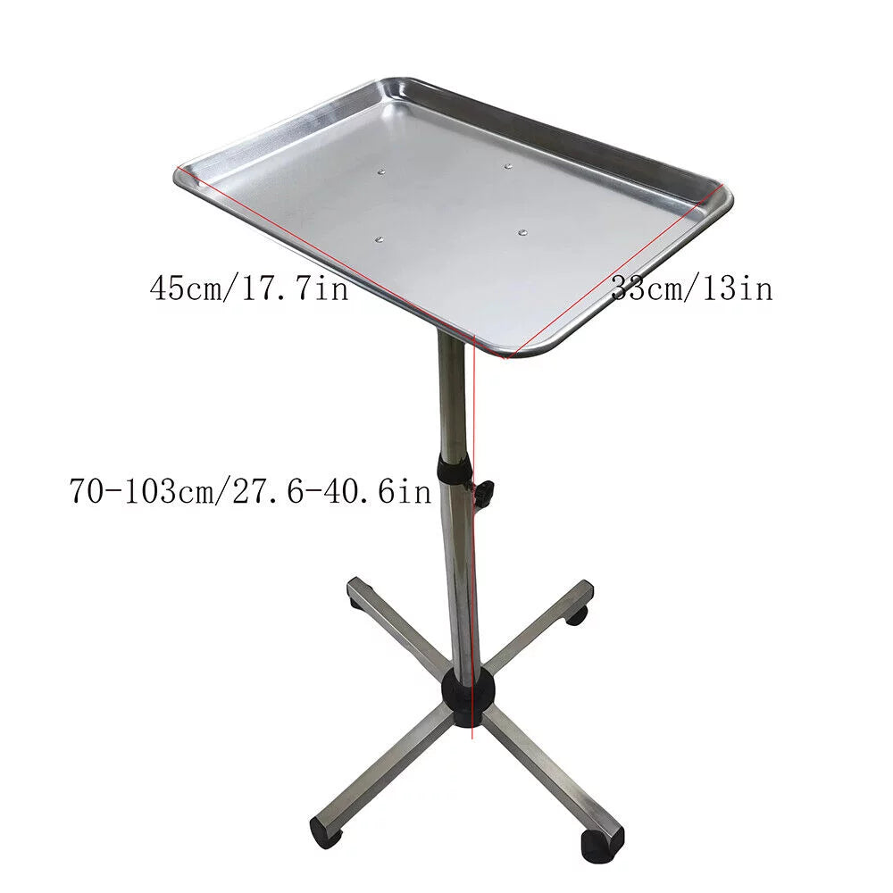 Mobile Cart Rolling Cart Dentistry Clinics Beauty Salon Stand Rack Tray Trolley