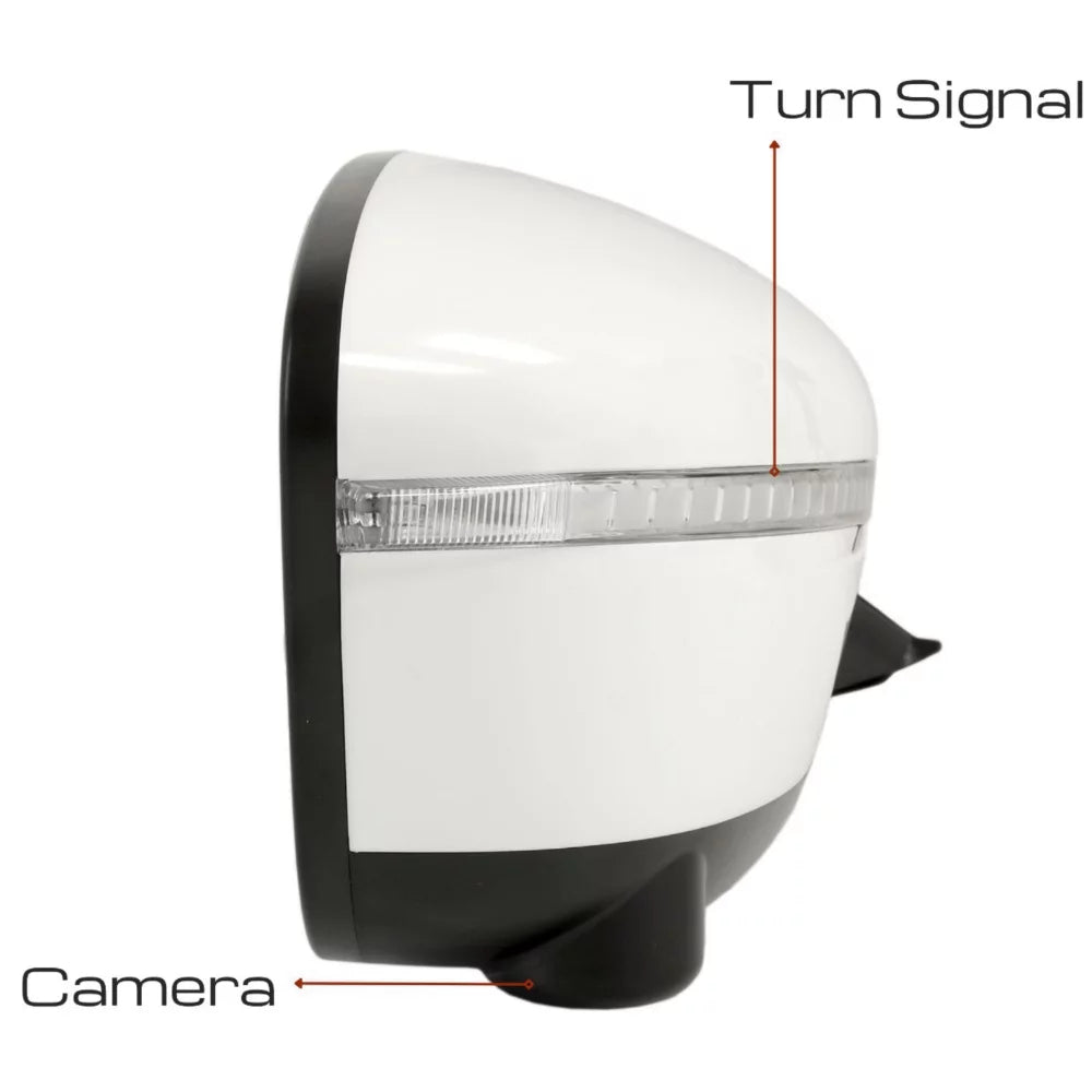For Nissan 14-19 Rogue Passenger Side Mirror W/ Camera Power Fold Blinker 13Pin Fits select: 2014-2018   S//