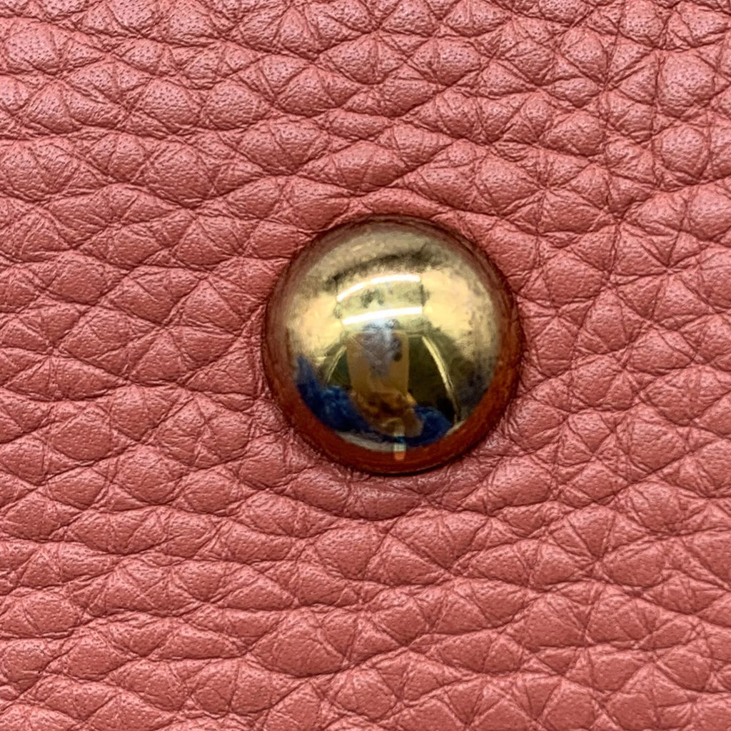 Pre-Owned Authenticated Gucci Bamboo Shopper Satchel Calf Leather Pink Unisex (Fair)