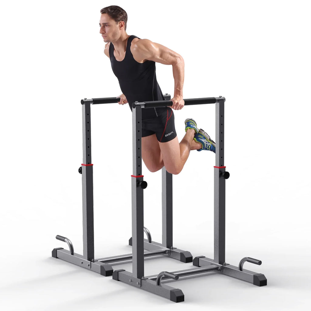 Z  Dip Bar Station Set, 9 Level Adjustable, 1200lbs Heave Duty Dip Station for Full Body Workout Fitness,Functional Parallettes Bars