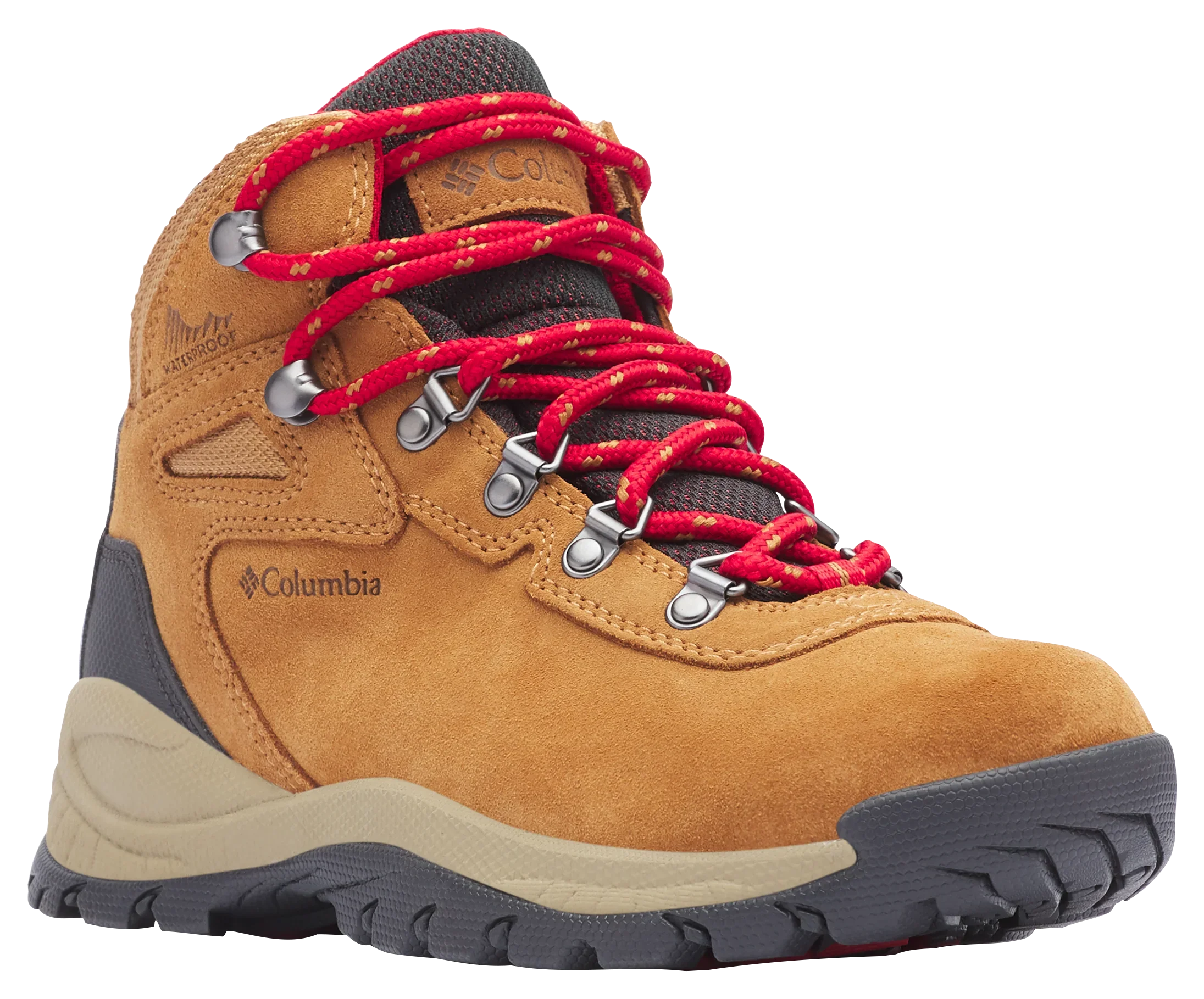 Columbia Newton Ridge Amped Waterproof Hiking Boots for Ladies - Elk/Mountain Red - 10W
