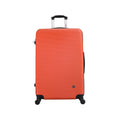 InUSA Royal Large Plastic 4-Wheel Spinner Luggage Orange (IUROY00L-)