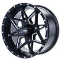4/137  Tornado Wheel 14x7 5.0 + 2.0 Matte Black for Kawasaki   650 4x4 2005-2011