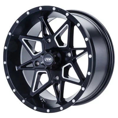 4/137  Tornado Wheel 14x7 5.0 + 2.0 Matte Black for Kawasaki   650 4x4 2005-2011