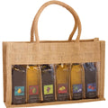 Home & Garden 10" OJ6 Sampler Natural Brown Jute 6 Sample Bottle Olive Oil Bags