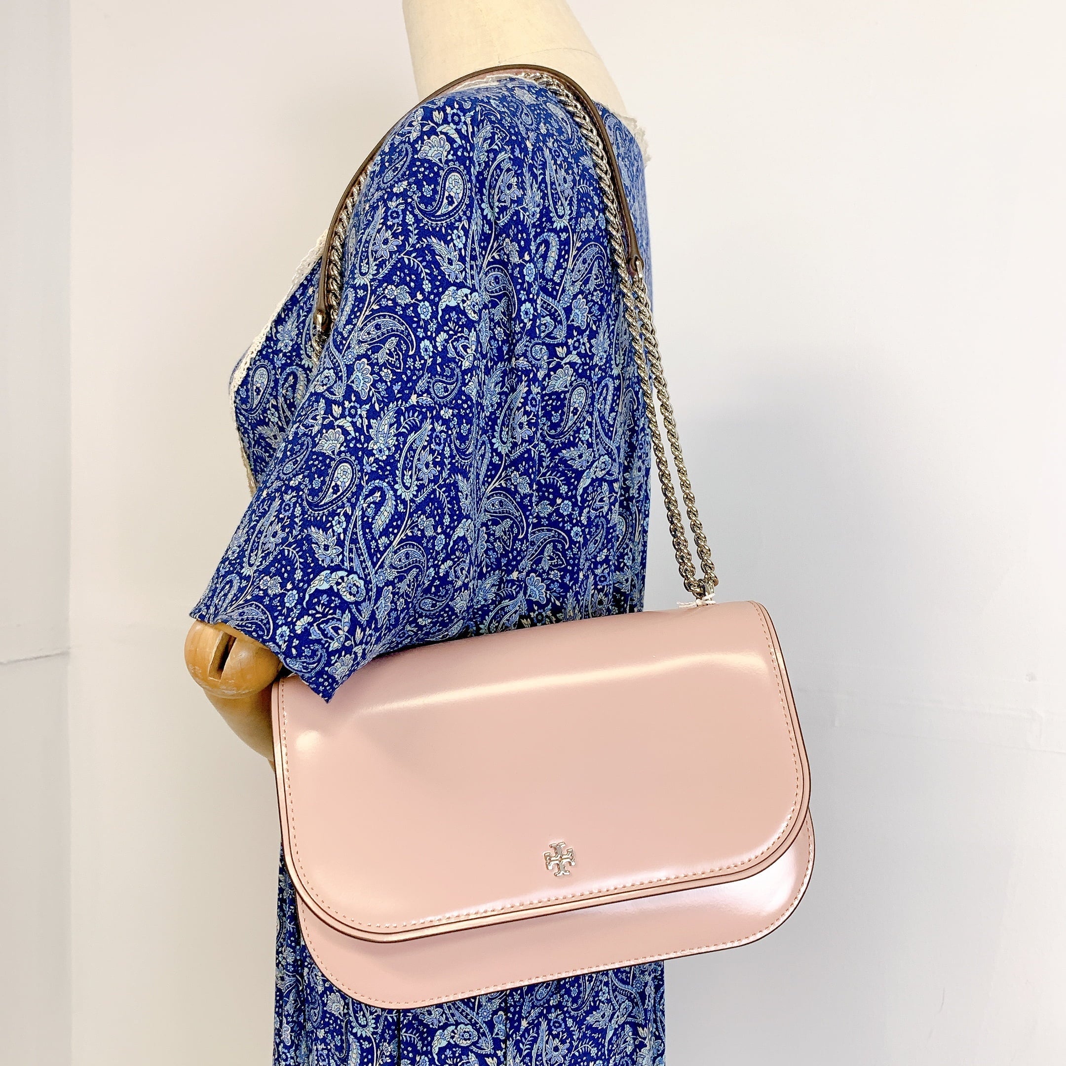 Tory Burch 149929 Emerson Top Handle Patent Leather Crossbody Bag
