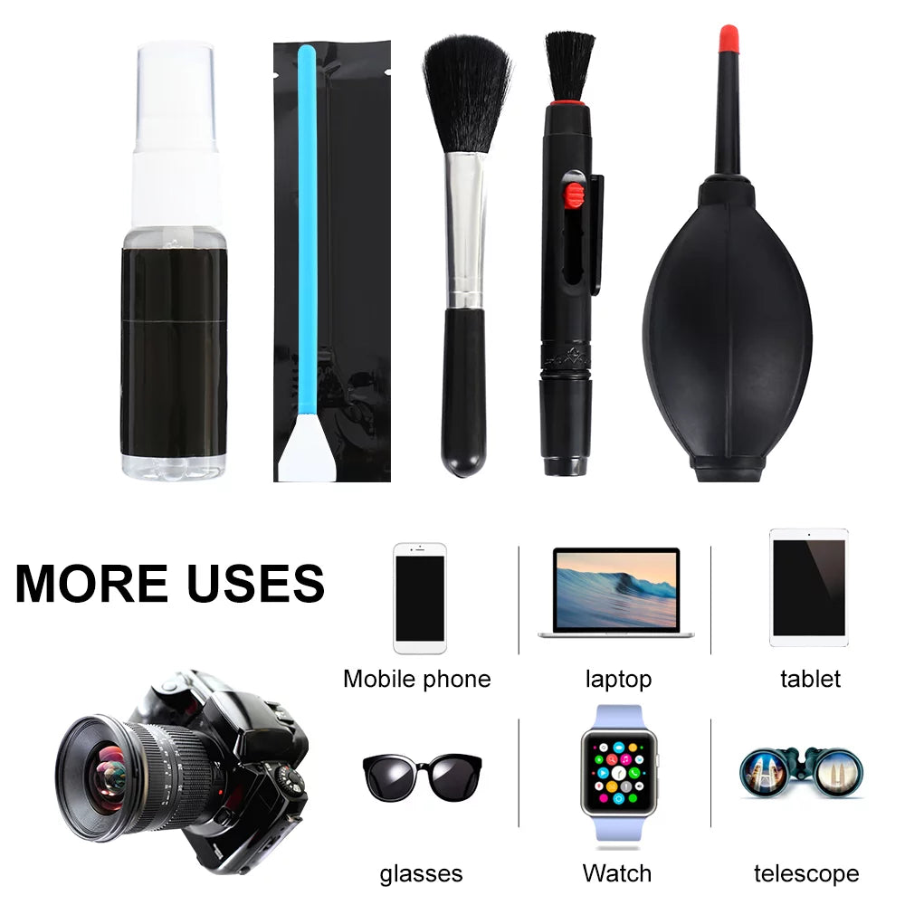 Professional Camera Cleaning Kit Works as Camera Lens Cleaning Kit, Camera Cleaner, Sensor Cleaner