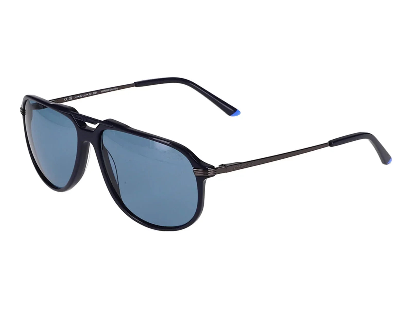 Jaguar 37258 Sunglasses, Blue-Grey Frame, Polarized Lens, 59-14-145, JG372585964