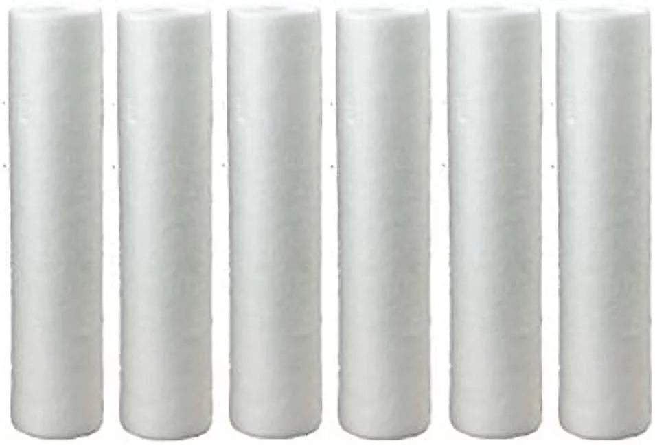 Whole House Sediment Water Filter Cartridge (6-Pack), Single Unit, White, 6 Count