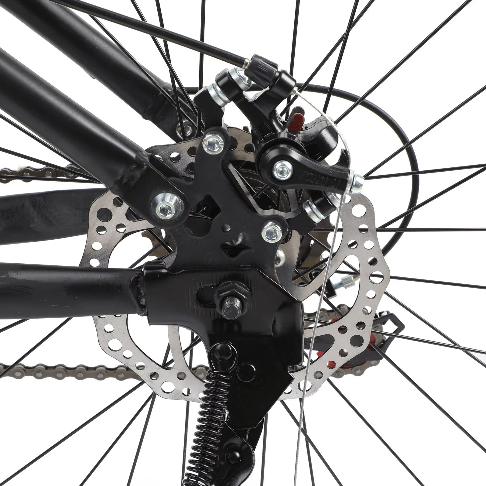Unisex Adult Mountain Bike 27.5" Wheels Cycling Adults Mountain Bike 21 Speed Bicycle+Bike Lock+Air Pump