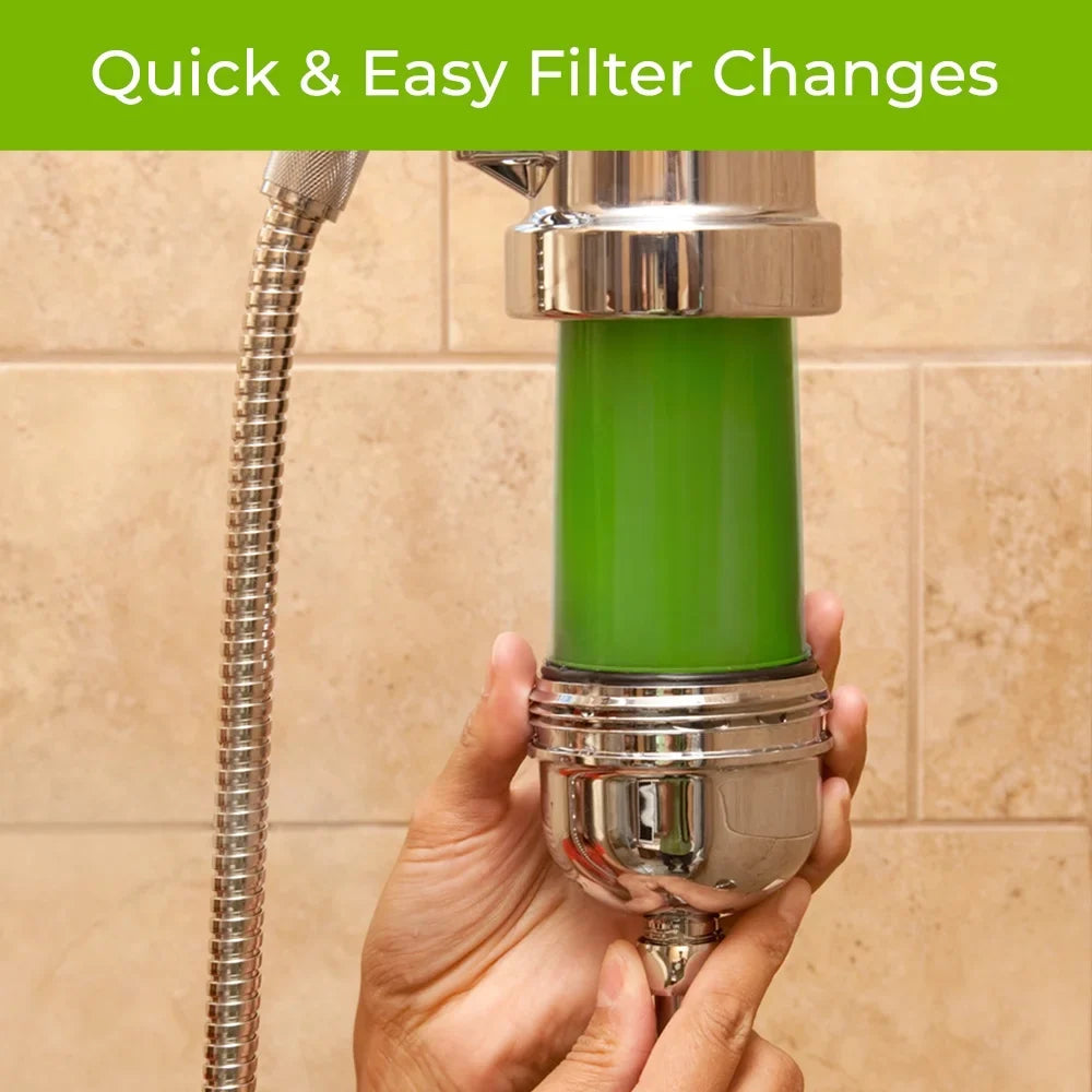 WaterChef Premium Shower Filter System -7C with Deluxe Handheld Wand (Chrome), Certified for 96.6% Chlorine Reduction, 10,000 Gal. Capacity