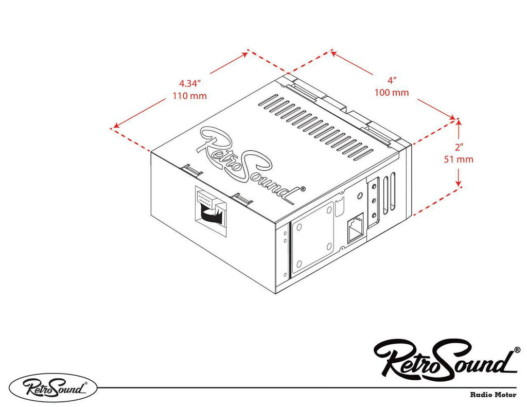 RetroRadio Compatible with 1981-85 Jeep CJ8/Scrambler Features Include Bluetooth, , / -M1-116-03P-73PJ1