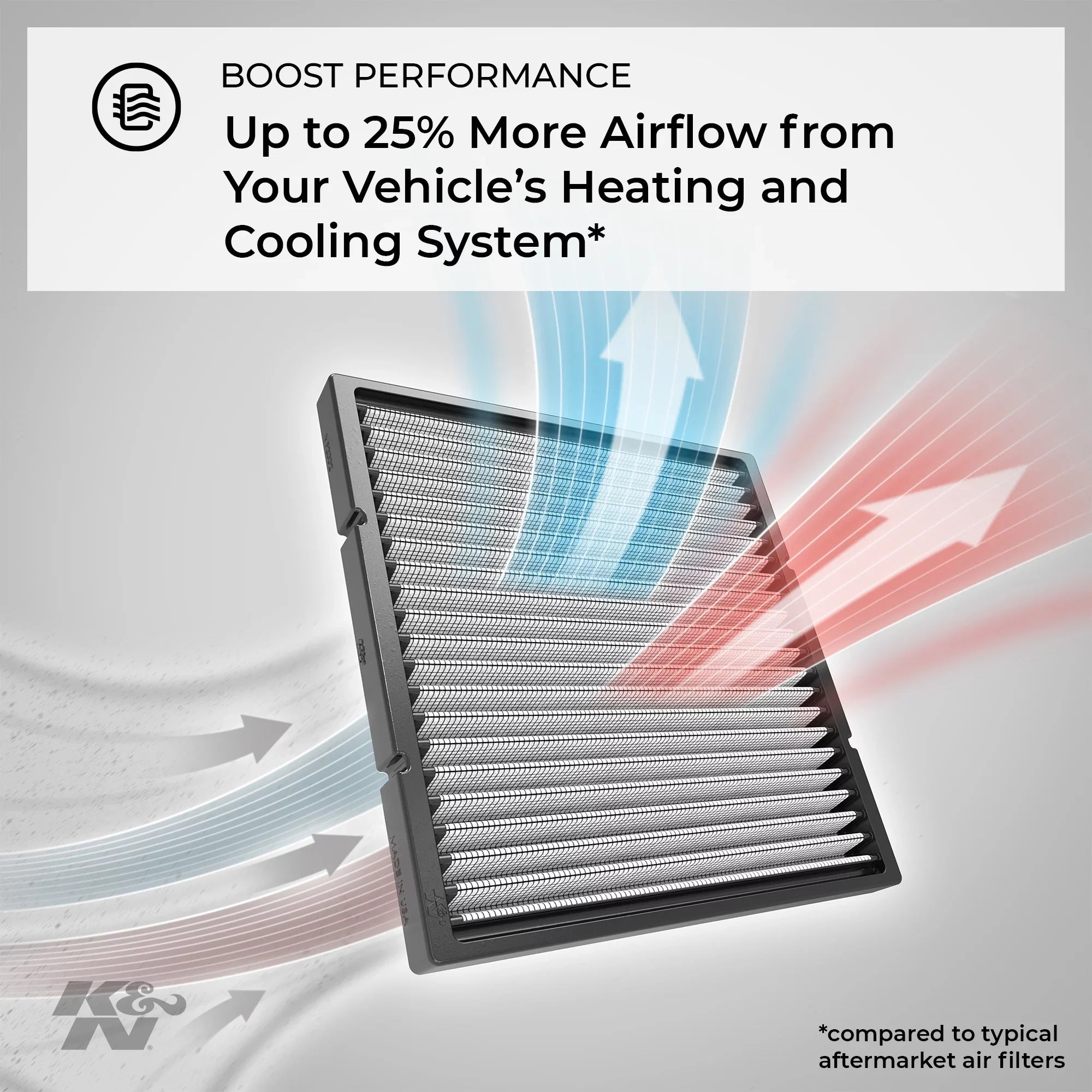 K&N VF2068 Cabin Air Filter Fits select: 2016-2019 - , 2017-2019 -