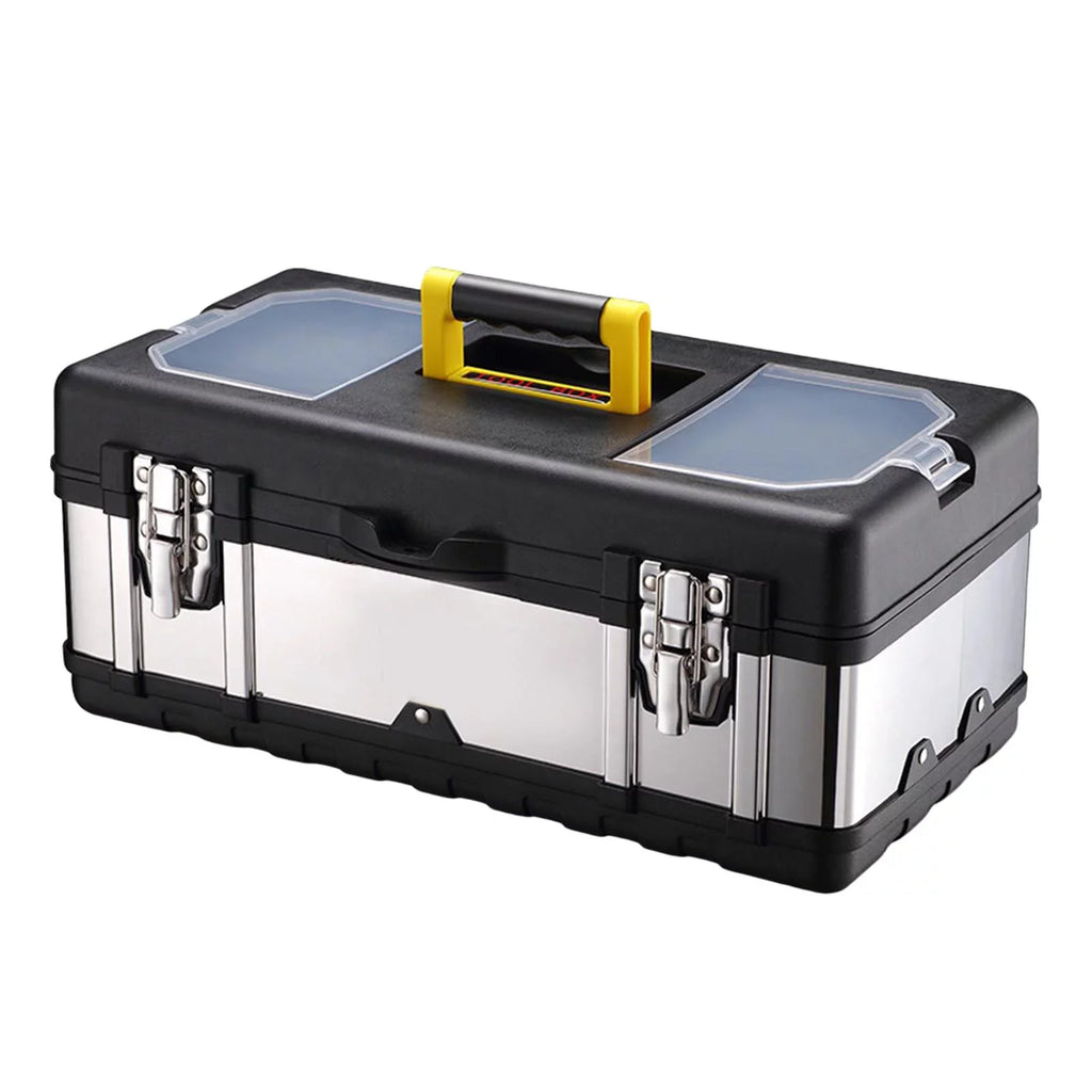 Toolbox Repair Tools Storage Case Lockable Carry Case for Car Trunks Plumber 17inch