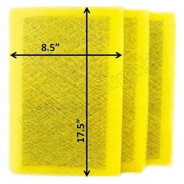 10x20 Replacement Filter Pads Compatible with MicroPower Guard Air Cleaner (3 Pack)