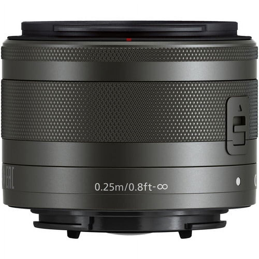 Canon -M 15-45mm f/3.5-6.3   Zoom Lens (Graphite) (0572C002) + 64GB Memory Card + Filter Kit + BackPack + Card Reader + Flex Tripod + Memory  Wallet + Cap Keeper + Cleaning Kit + Hand Strap