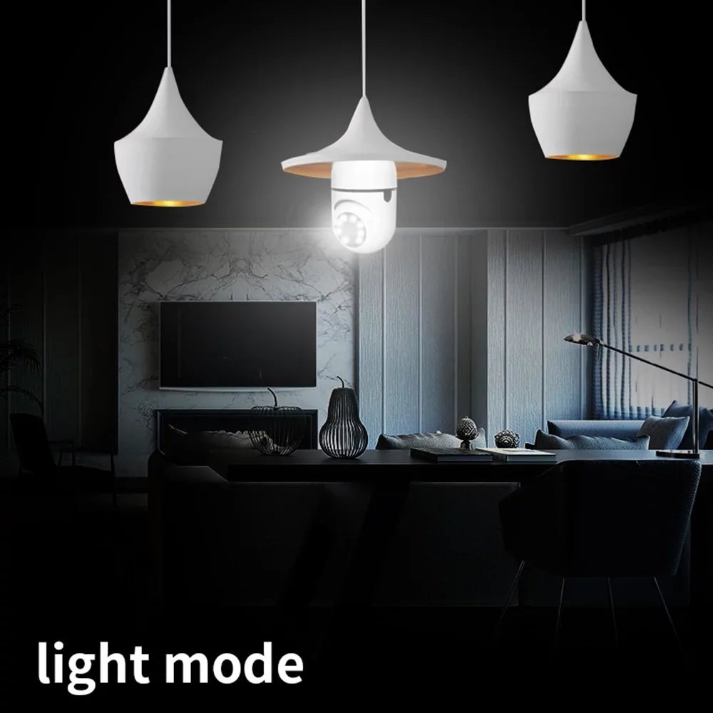 Pan Tilt Security Light Camera Full- 1080P Wireless Wi-Fi  Camera, Home Surveillance  Cameras with Motion Auto Tracking/Siren Alarm/Night Vision/Remote Viewing/Two-Way Audio,5G