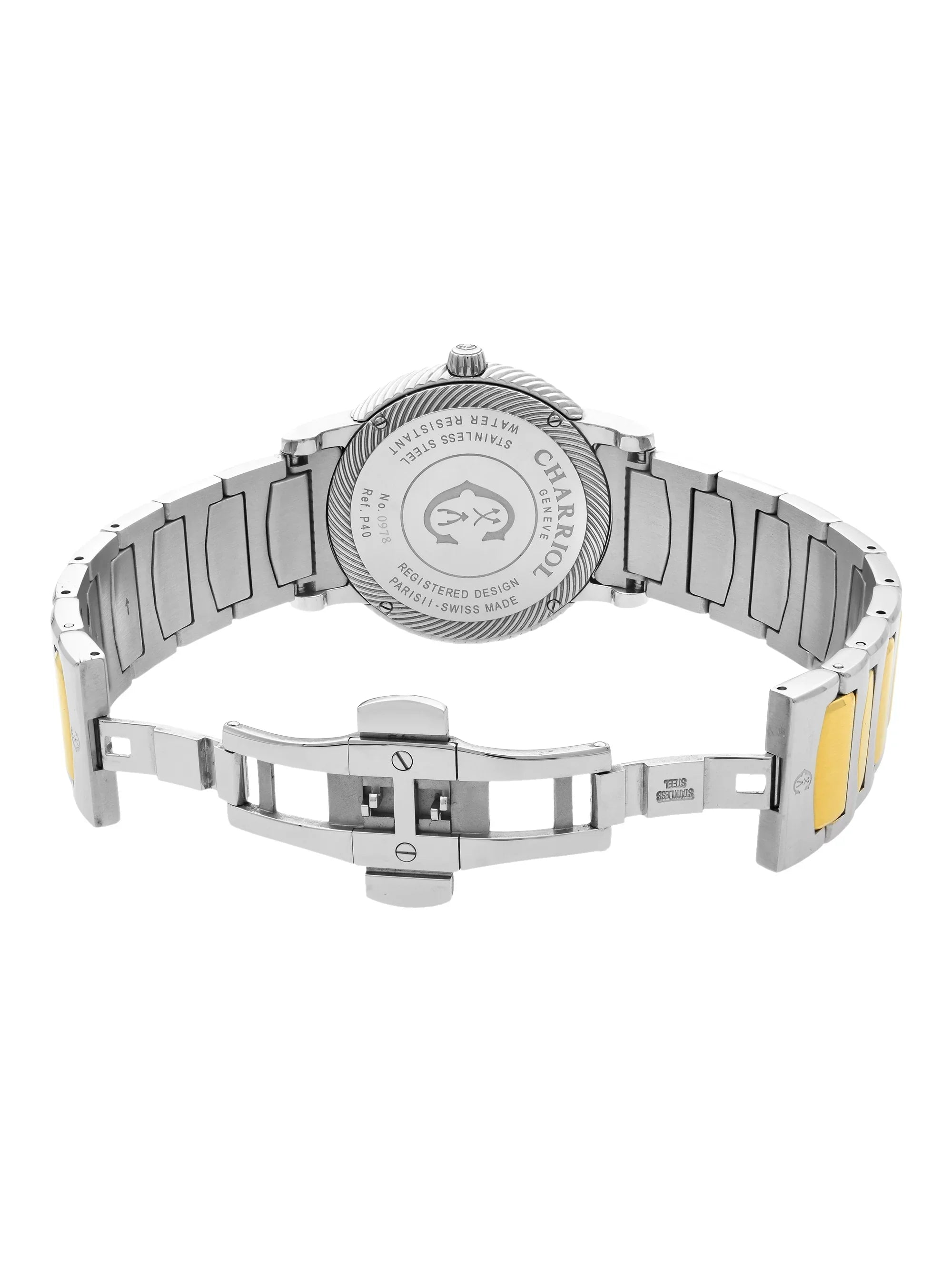 Charriol Parisii Two Tone Steel Silver Dial Quartz Unisex Watch P40SY2.931.001 Pre-Owned
