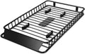 64" x 39”x 6” Roof Rack Cargo Basket with Extension, Universal Rooftop Cargo Carrier with 150lb Capacity, Car Top Luggage Holder Carrier for , Truck