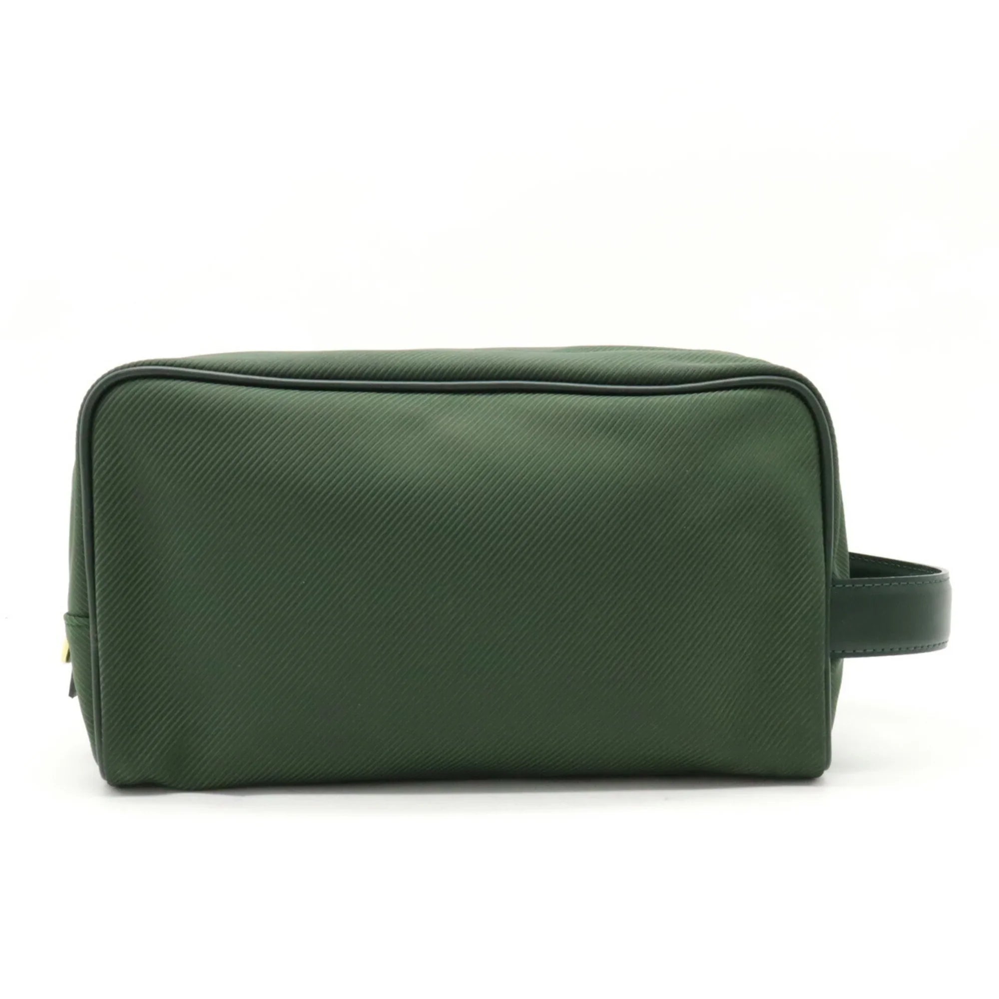 Pre-Owned   Taiga Parana Second Bag Handbag Canvas Leather Epicea Dark Green M30754 (Good)