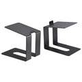 Uxcell Desktop Speaker Stands, Metal Desk Speaker Stands Support Studio Speaker Bookshelf Stand Black Pack of 2