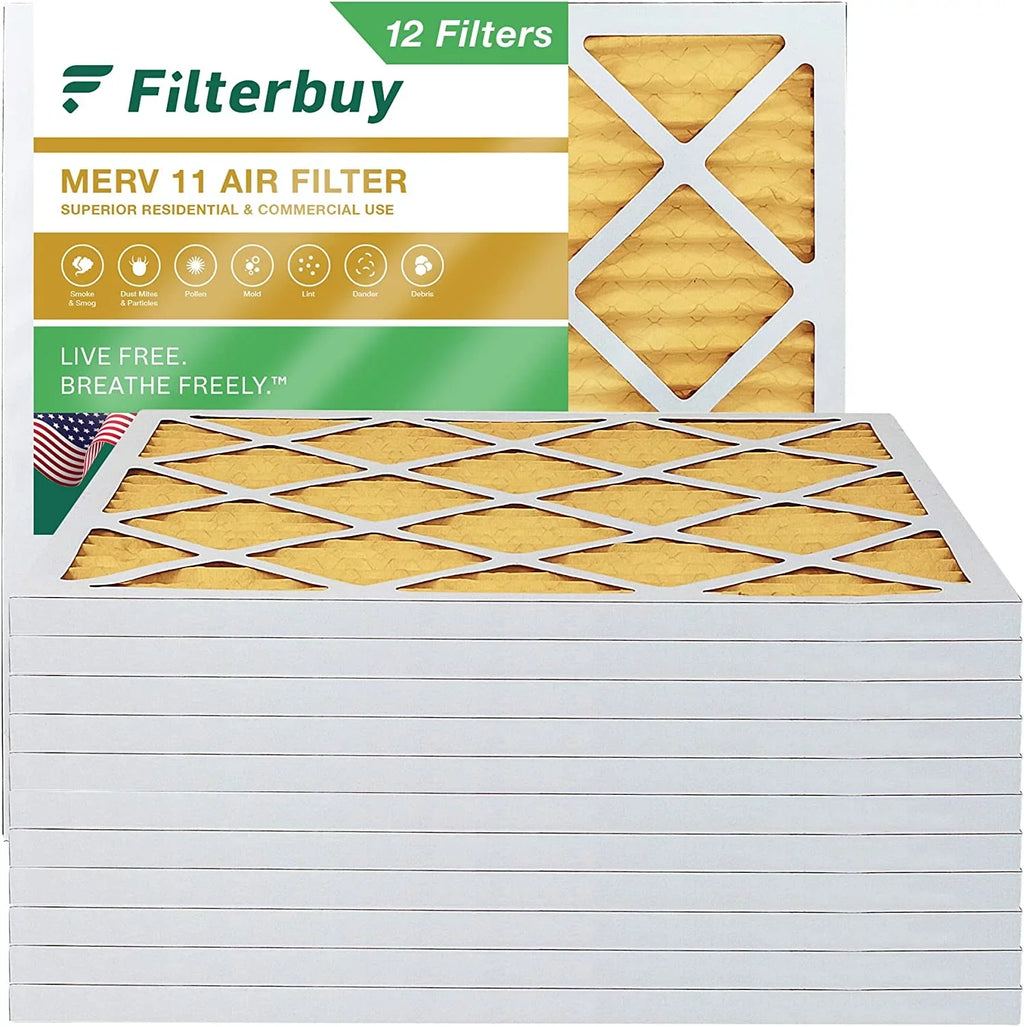 Filterbuy 30x30x1  11 Pleated   Furnace Air Filters (12-Pack)