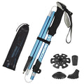 Tomshoo Trekking Pole for Hiking Camping Backpacking, Lightweight and Durable, Blue