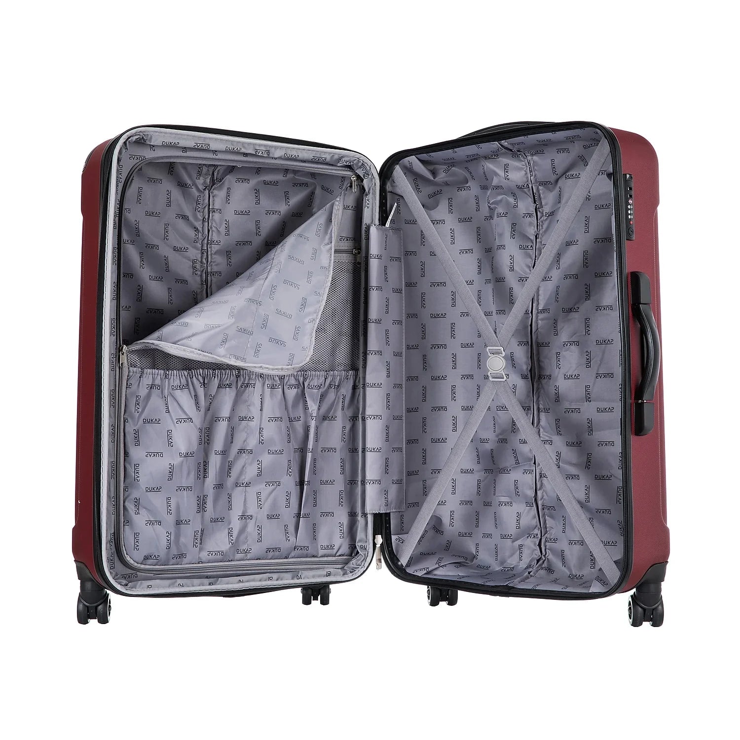 Intely 2-Piece Plastic Luggage Set Wine (DKINT0SM-)