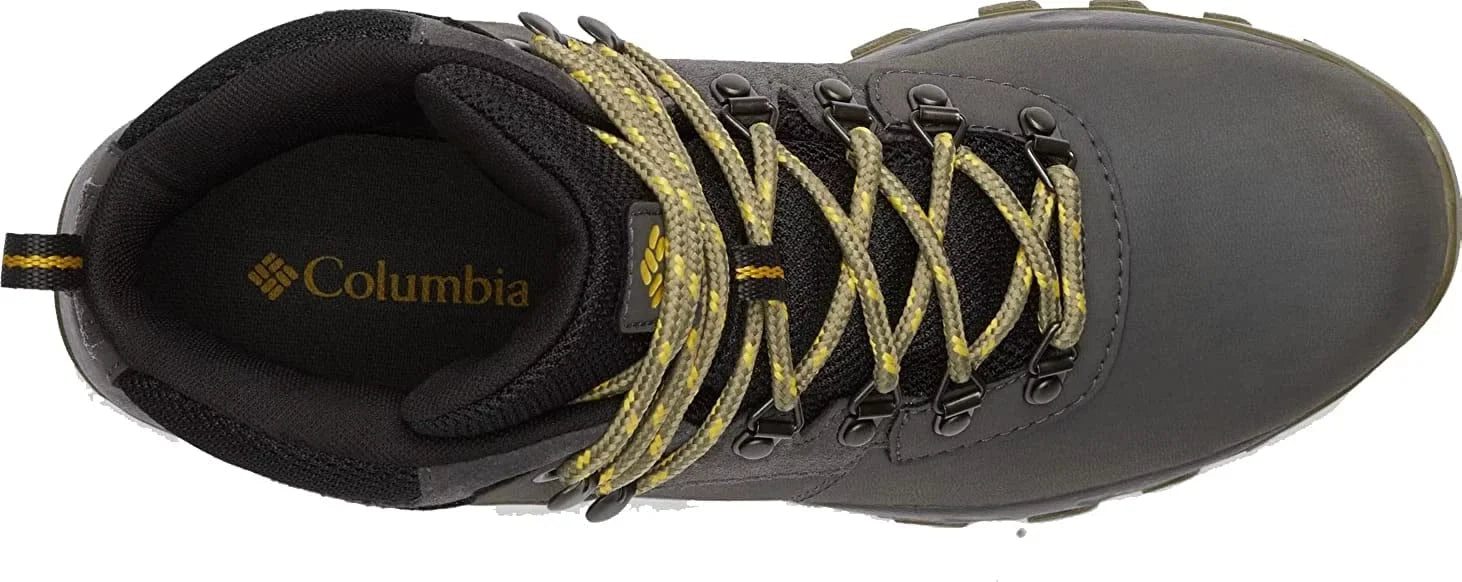 Columbia Mens Newton Ridge Plus Ii Waterproof Hiking Boot Shoe 14 Dark Grey/Stone Green