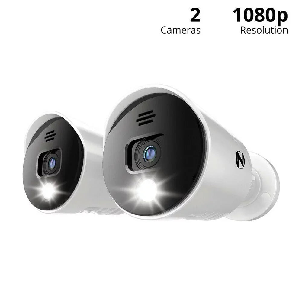 Night Owl 4K Ultra  Wired Indoor/Outdoor Built-in Motion-Activated Spotlights