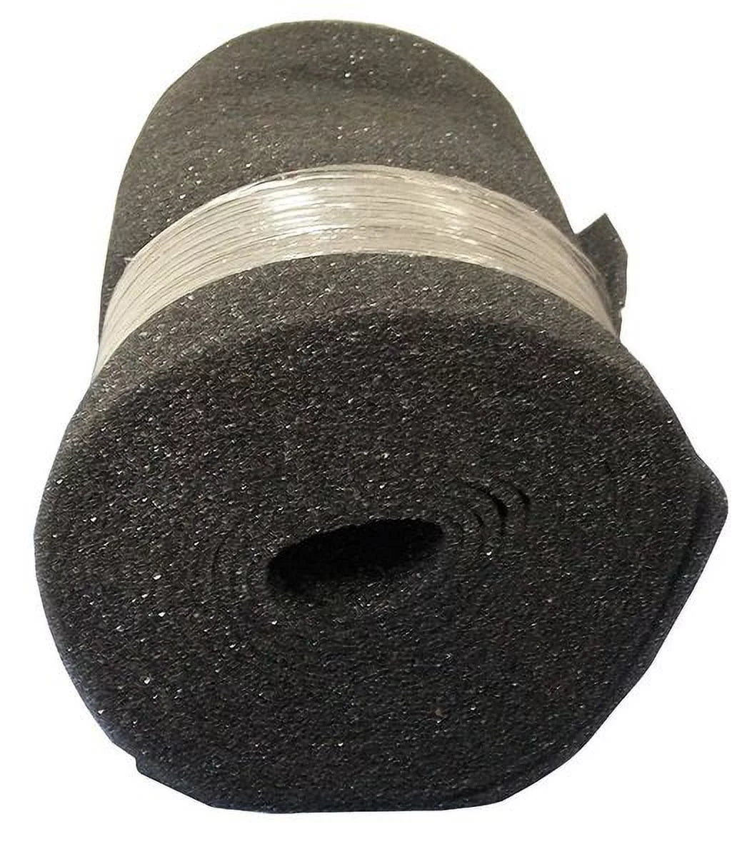 1Pack AirHandler 5W913 24 in x 25 ft x 1 in Foam Air Filter Roll Less Than 5 , Black