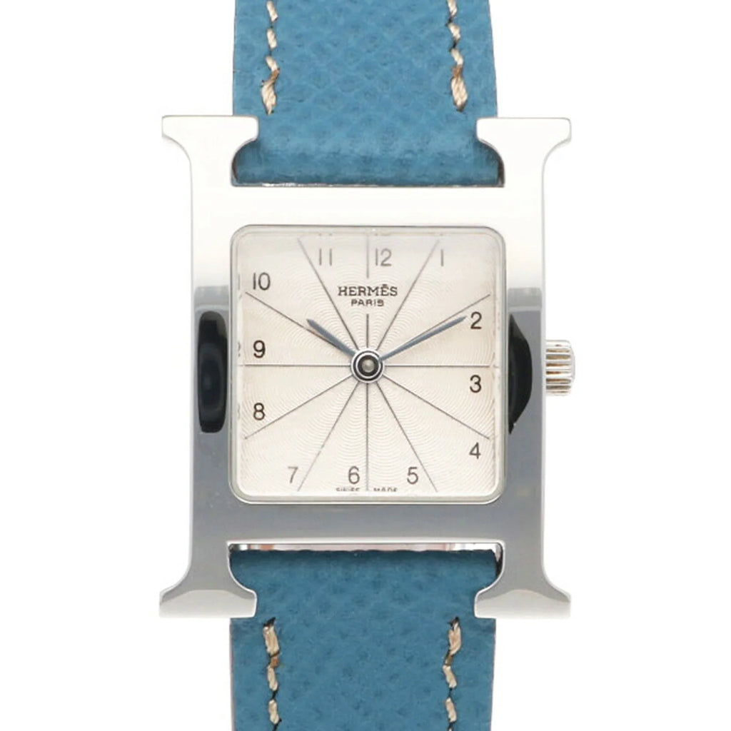 Pre-Owned Hermes H Watch Stainless Steel HH1.210 Quartz Ladies  (Good)