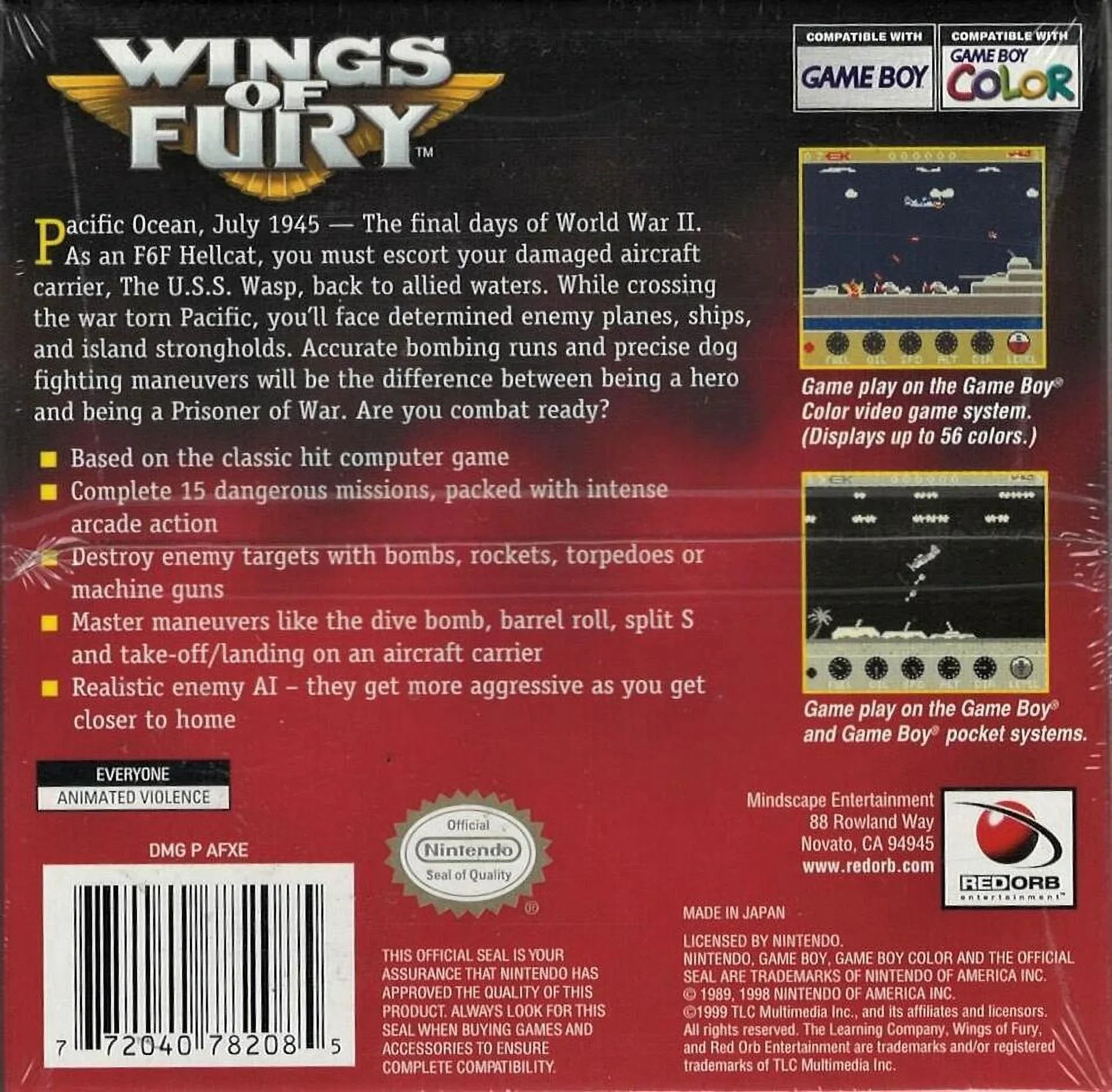 Wings Of Fury  (Brand New Factory Sealed  Version) Game Boy