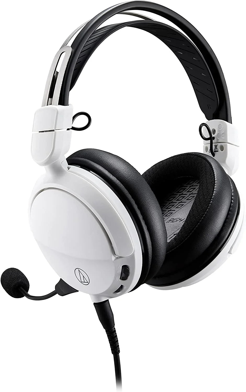 Audio Technica -GL3WH Closed-Back Wired Gaming Headset - White/Black with an Additional 2 Year Coverage by Epic Protect (2022)